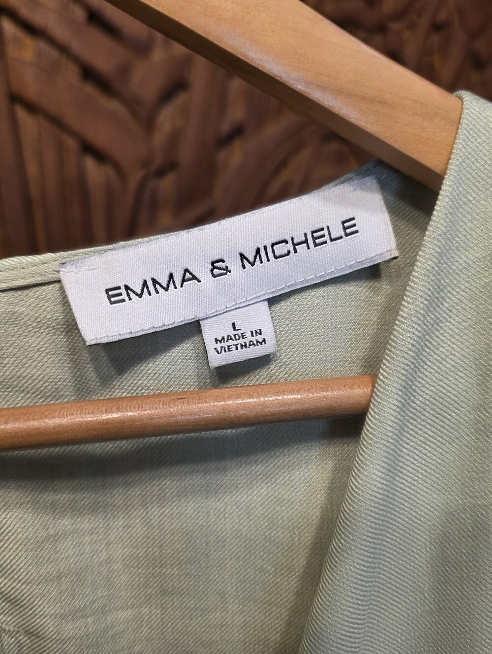 Sage Green Faux Wrap Wide Leg Palazzo Jumpsuit V-Neck Pockets Large Linen Look - Picture 14 of 14